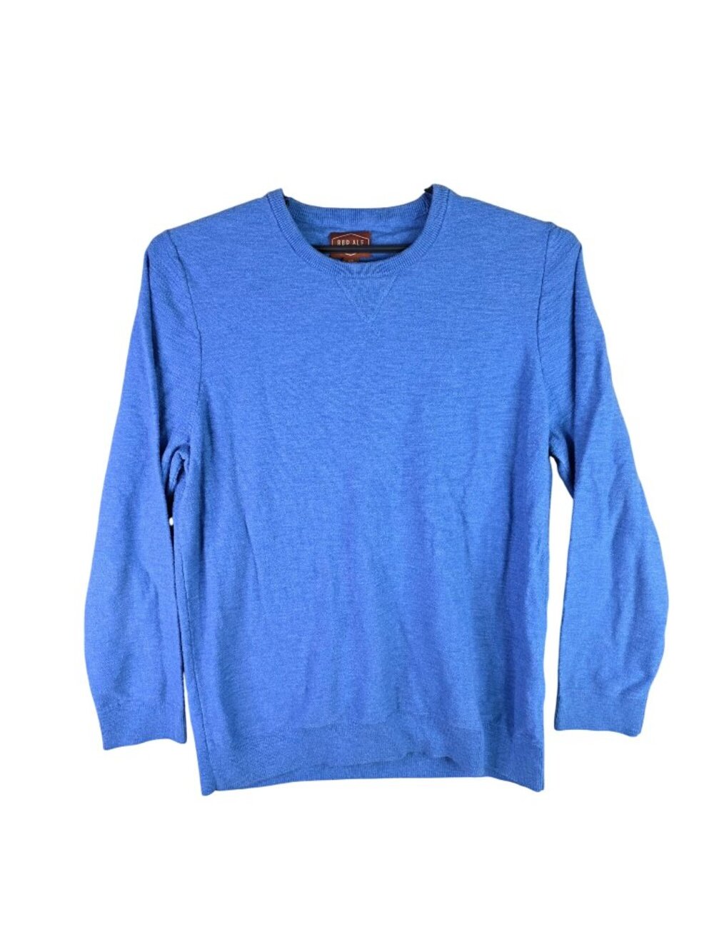 Mens Red Ale By Alesbury Blue Crewneck Sweater Cotton Knit Pullover Size XXL